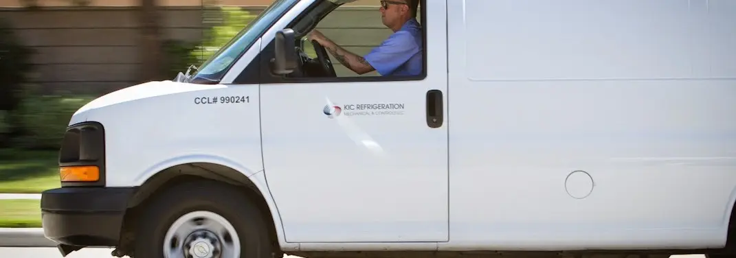 KIC Refrigeration service vehicle serving Oklahoma City area